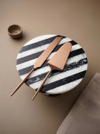 Modern Rose Gold Cake Server Set of 2