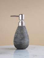 Grey Striped Bathroom Set