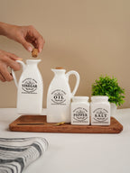Oil and Vinegar Cruet Dressing Set of 4
