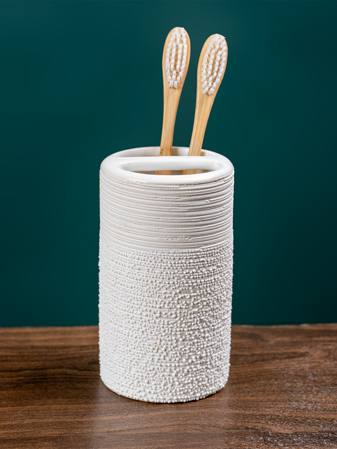 White Ceramic Bathroom Set of 4