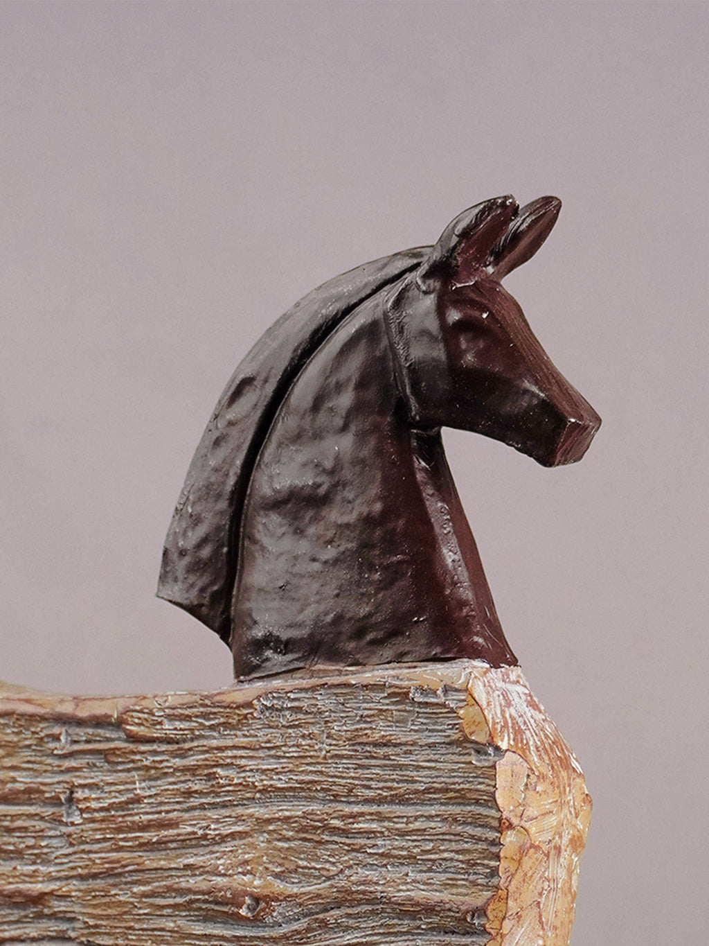 Rustic Horsewood Showpiece