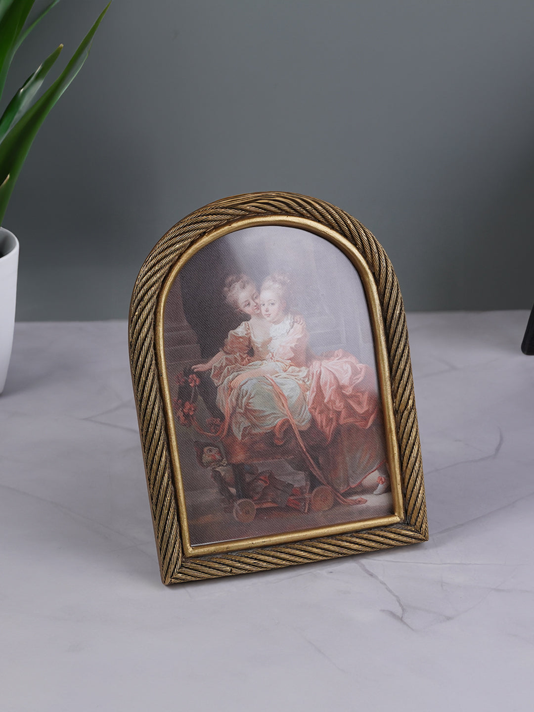 Gold Rope Vintage Frame  - Large Secondary image