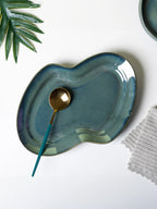 Grey Color Zig Zag Shaped Platter