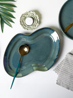 Grey Color Zig Zag Shaped Platter