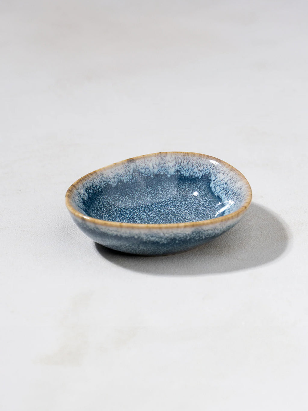Handcrafted Blue Glazed Ceramic Sauce Set