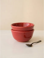 Red Ceramic Small Bowl | Set of 2