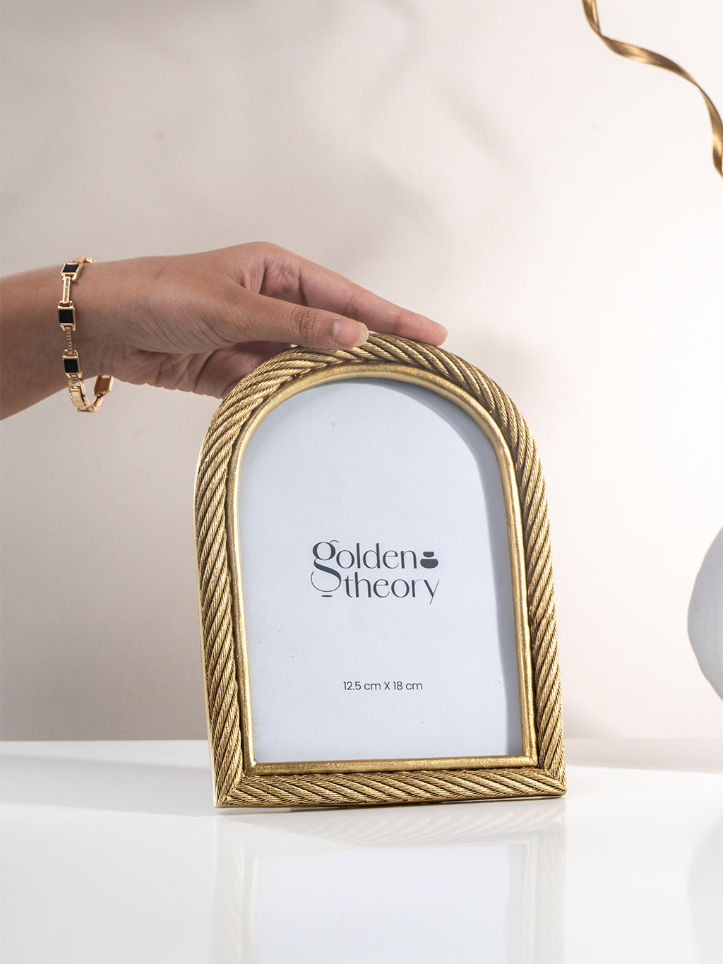 Gold Rope Vintage Frame  - Large