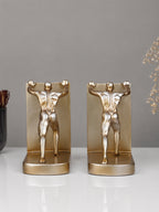 Gold Human Figure Bookends