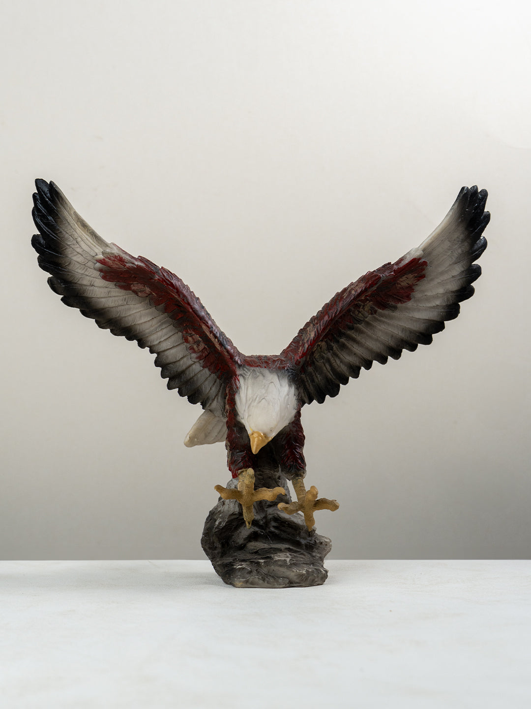 Eagle Sculpture with Red and Brown Feathers Secondary image
