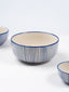 Blue Floral Hand-Painted Ceramic Large Serving Bowl