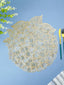 Gold Floral Cutout Table Mat with Hydrangea-Inspired Design