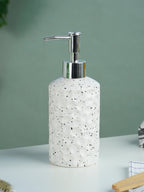 White and Black Speckled Ceramic Bathroom Set of 3