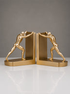 Gold Human Figure Bookends