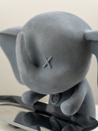 Grey Color Cute Elephant Statue with Tray
