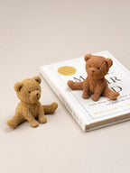Brown and Yellow Sitting Teddy Bear | Set of 2