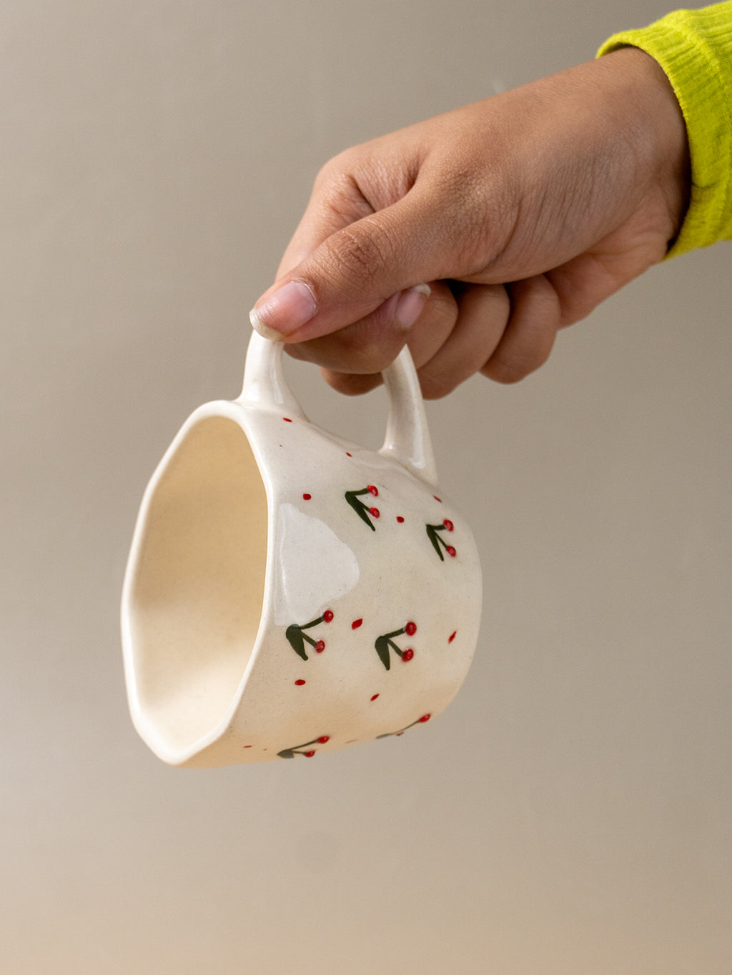 Ceramic Cherry Coffee Mug