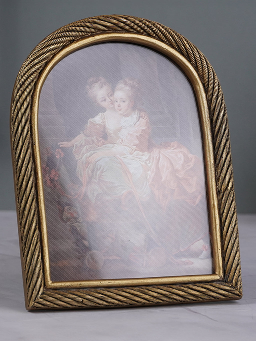 Gold Rope Vintage Frame  - Large