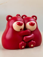 Adorable Red Bear Hug Bookends