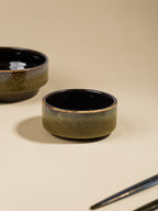 Modern Rustic Green Ceramic Dinner Set of 22 Piece