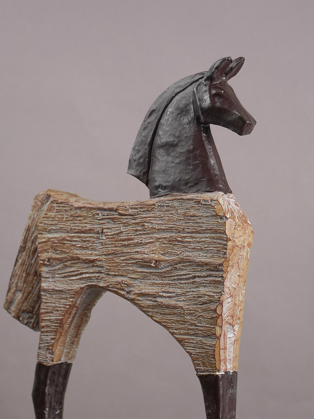 Rustic Horsewood Showpiece Secondary image