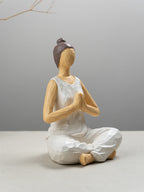 Textured Yoga Figurine with Prayer Pose