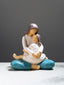 Mother and Daughter Figurine in Neutral Tones