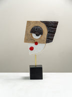 Abstract Cubist Face Sculpture