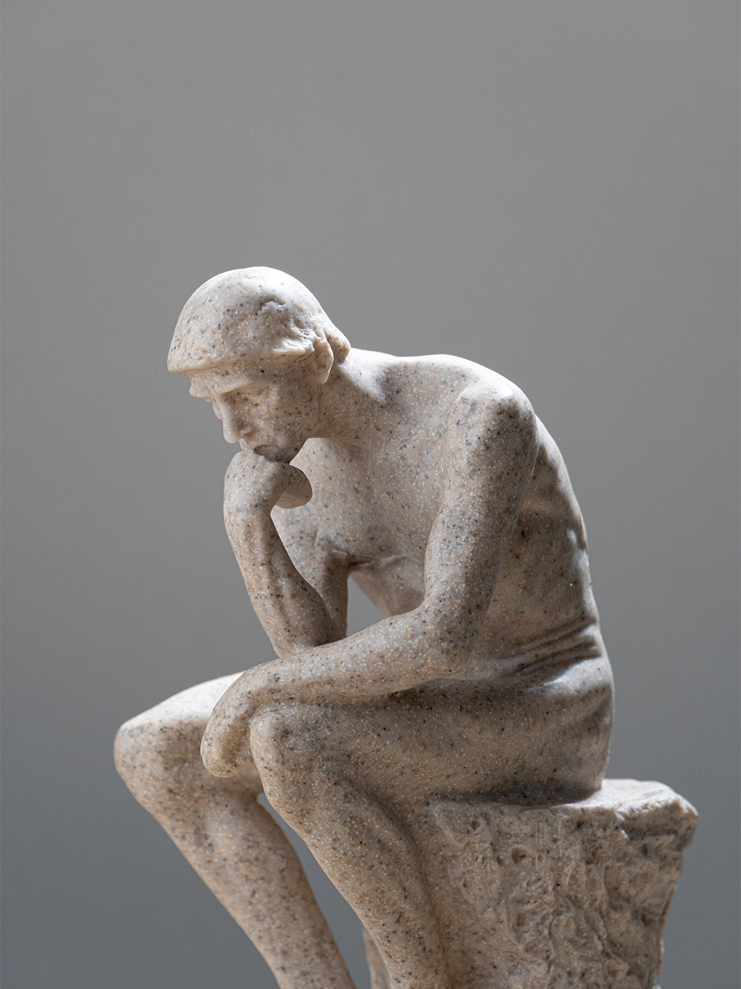 Natural Stone Finish Thinking Man Sculpture