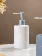 Minimalist White Ceramic Soap Dispenser