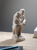Natural Stone Finish Thinking Man Sculpture