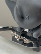 Grey Color Cute Elephant Statue with Tray
