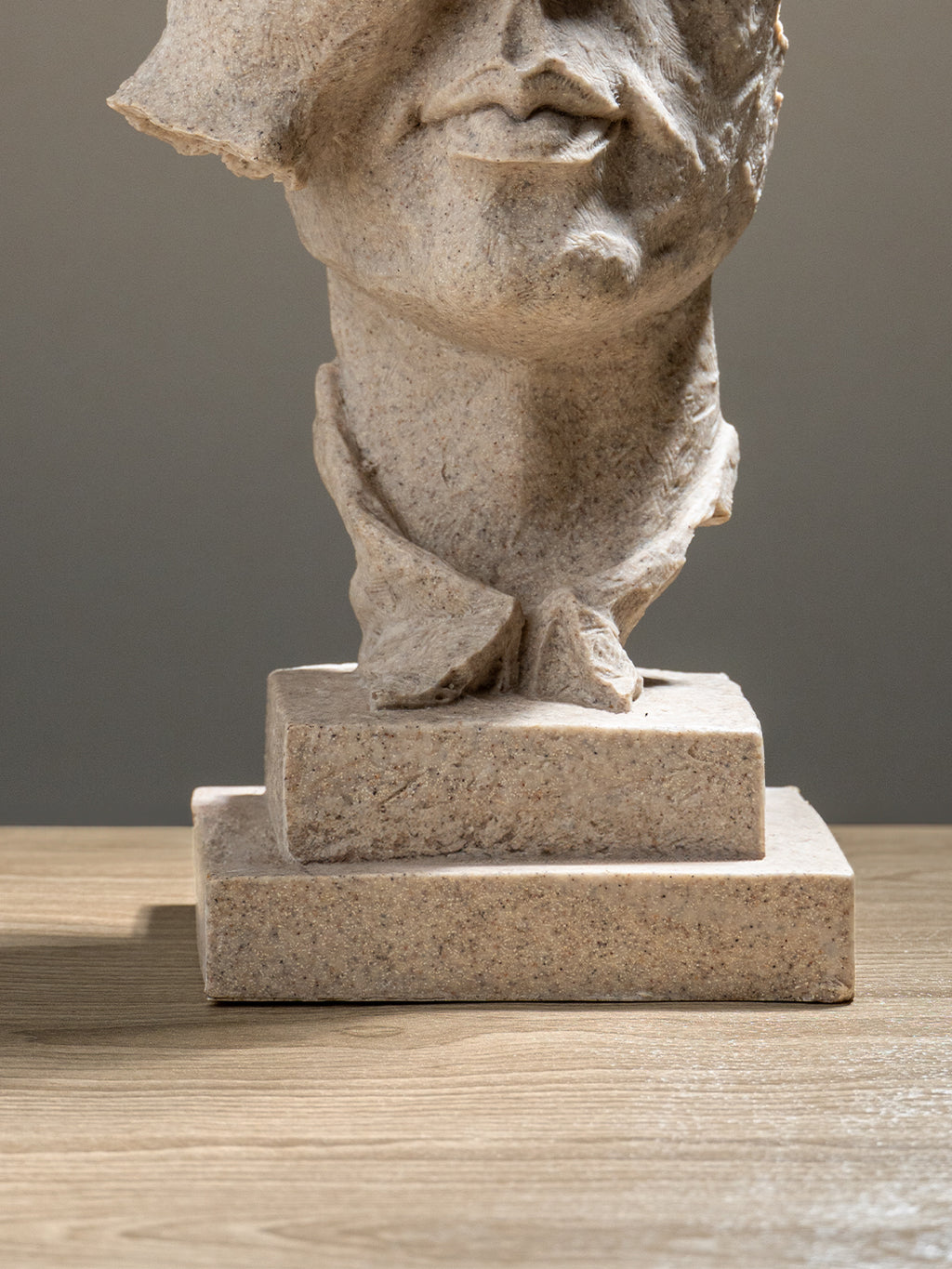 Sandstone Finish Face Sculpture