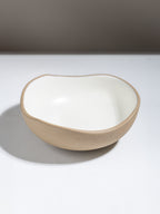 Modern Beige & White Rustic Ceramic Dinner Set of 28