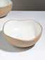 Modern Beige & White Rustic Ceramic Soup Bowl