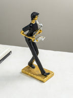Modern Saxophonist Abstract Sculpture