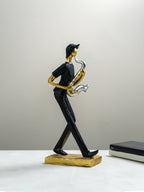 Modern Saxophonist Abstract Sculpture