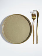 Modern Rustic Olive Green Ceramic Dinner Set of 25