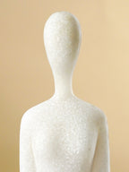White Marble-Finish Meditative Yoga Figurine