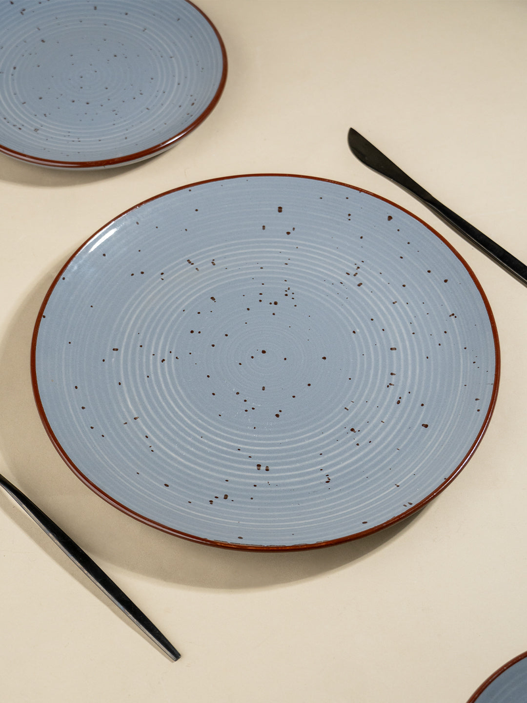 Pebble Grey Ceramic Dinner Plate Main image