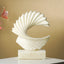 White Spiral Motion Sculpture Marble Finish