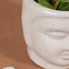 Serene Ceramic Buddha Table Planter