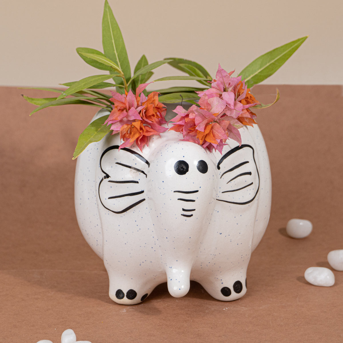 Ellie Elephant Ceramic Planter