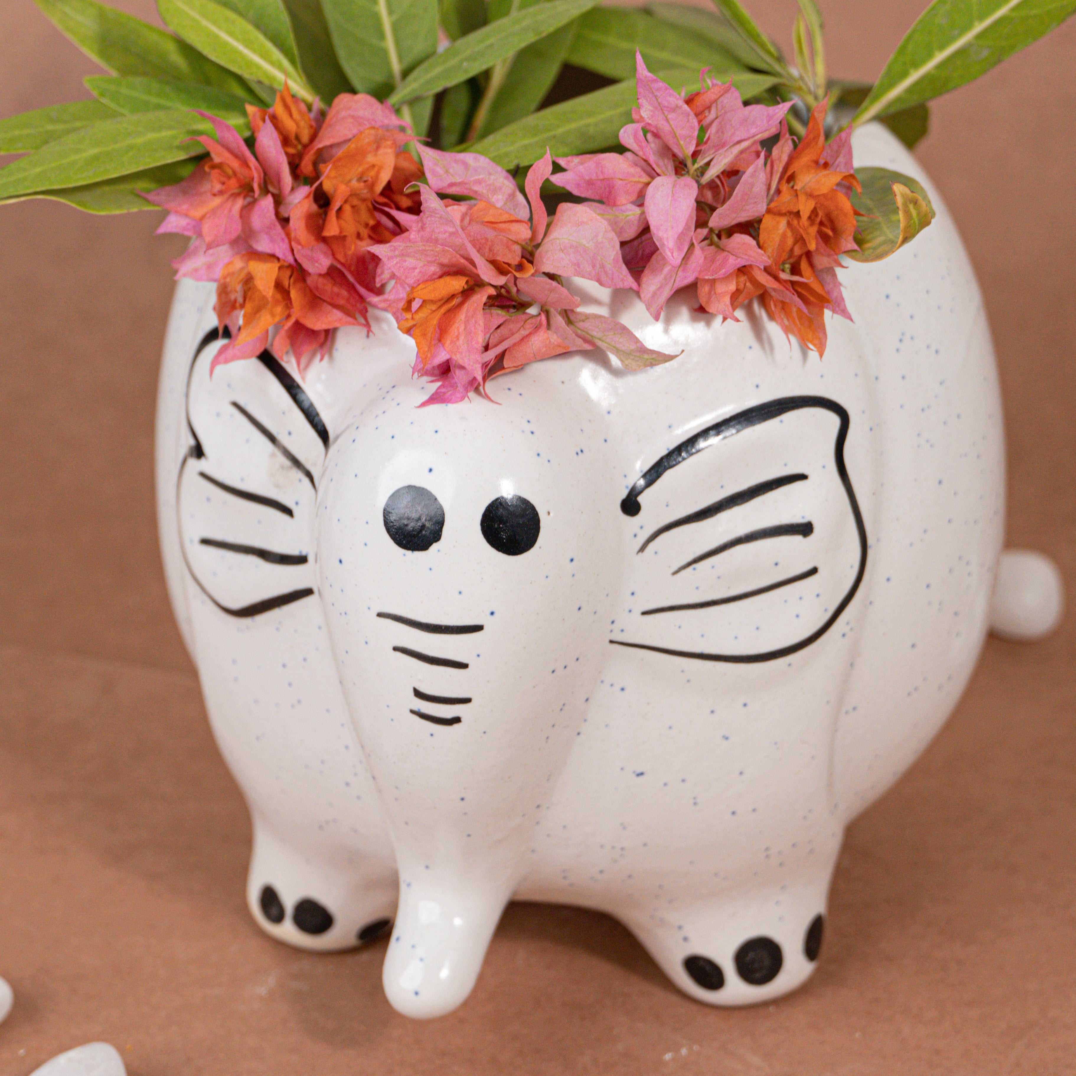 Ellie Elephant Ceramic Planter