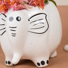 Ellie Elephant Ceramic Planter