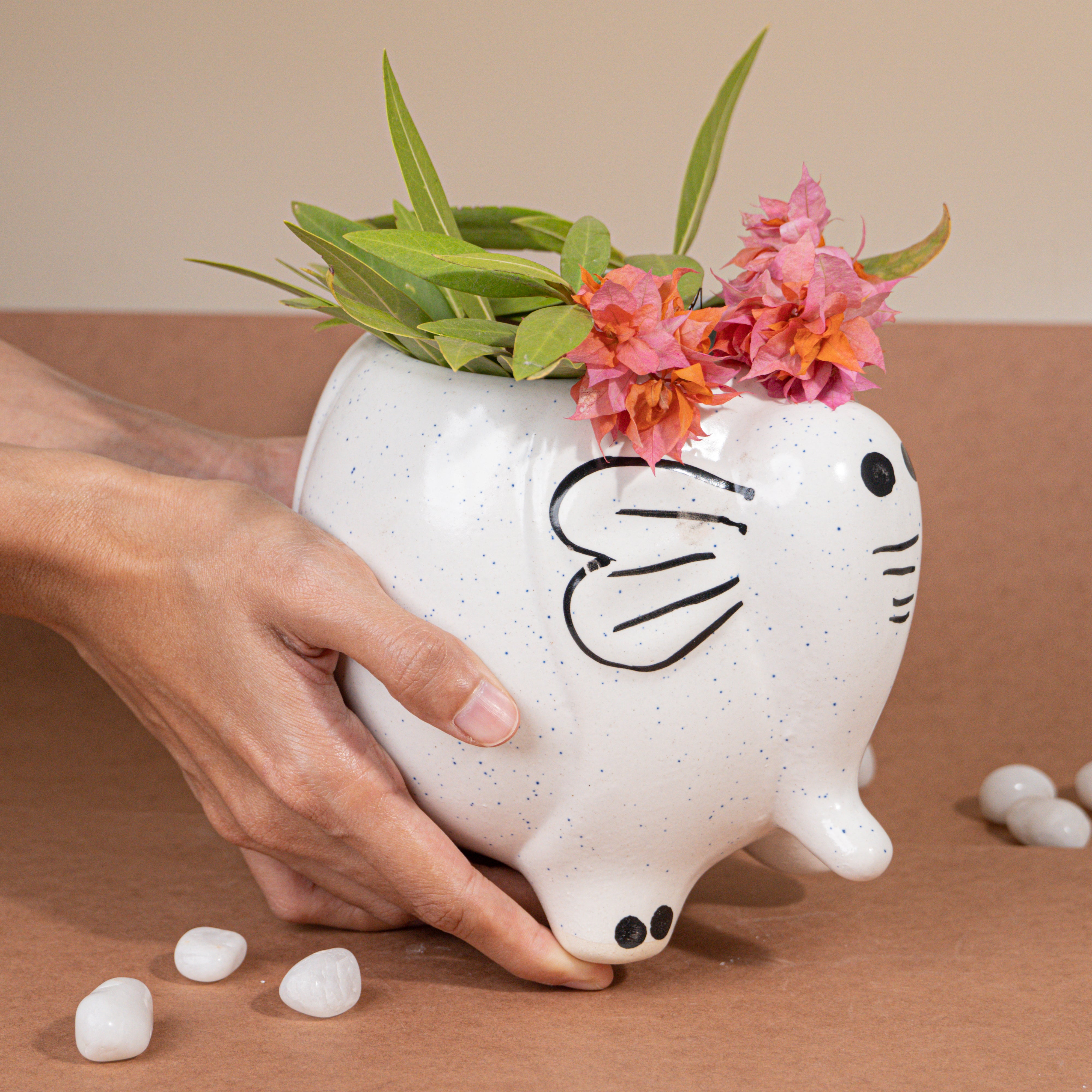 Ellie Elephant Ceramic Planter Secondary image
