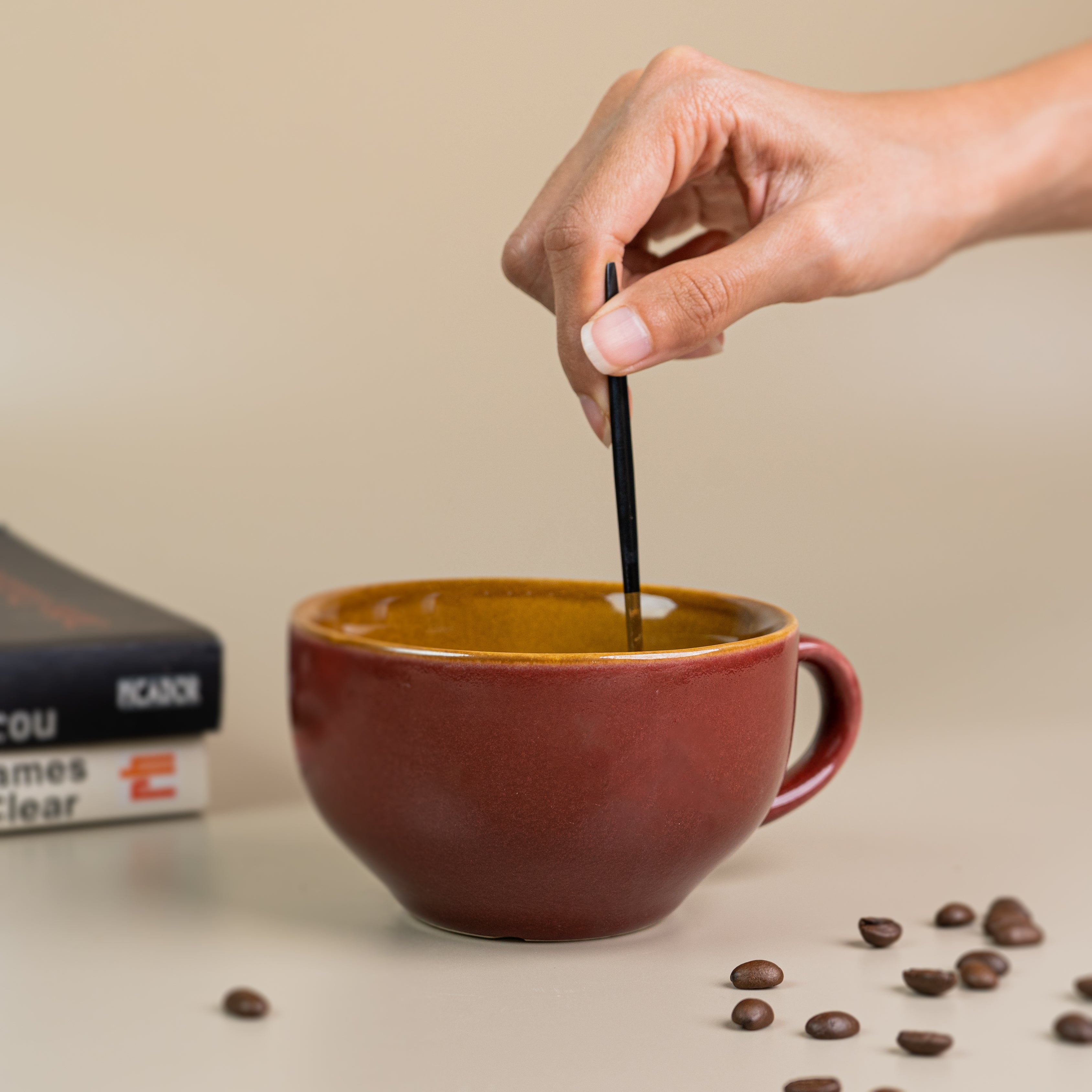 Autumn Leaves Ceramic Latte Mug