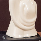 White Ceramic Embracing Couple