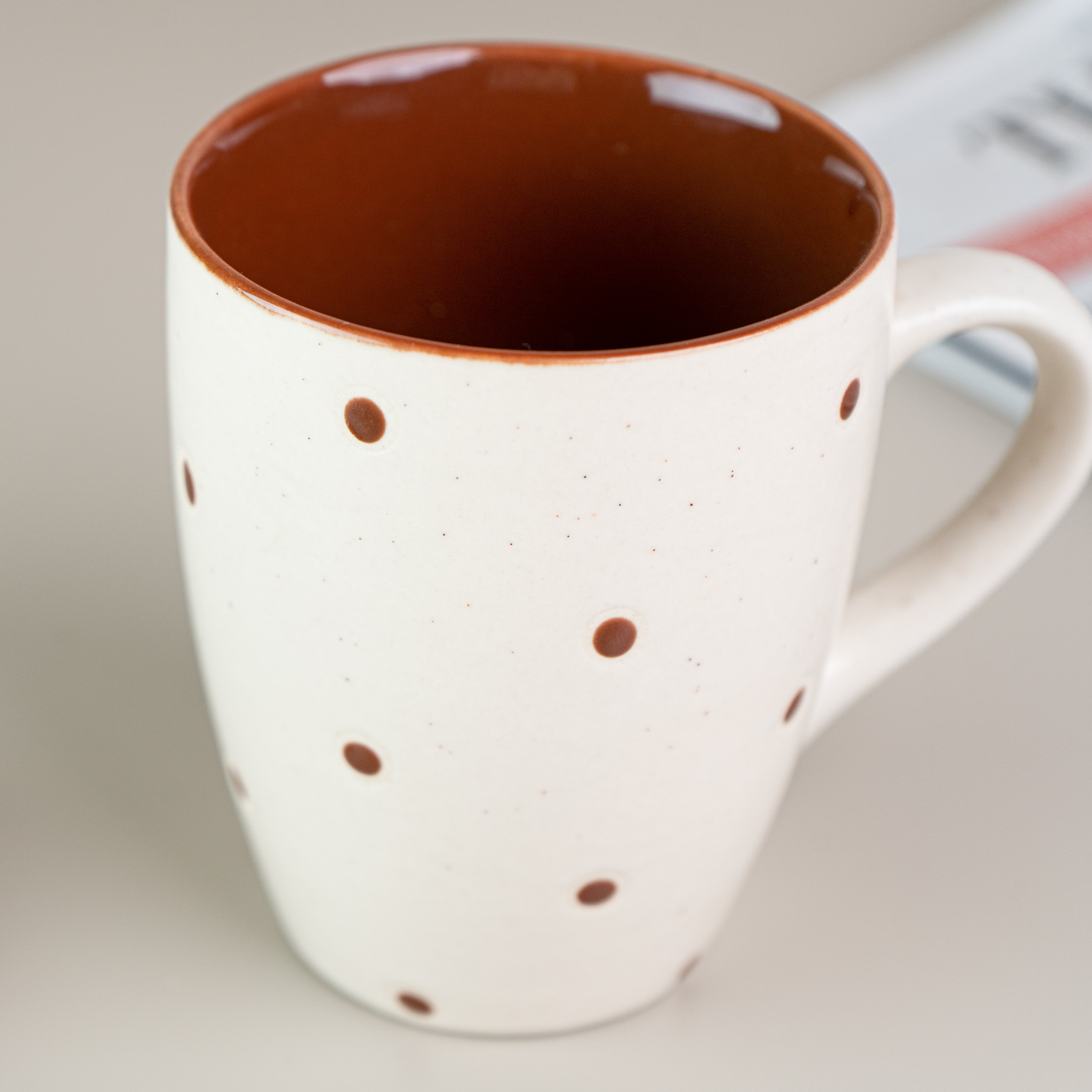 Polka Dots Handmade Coffee Mug