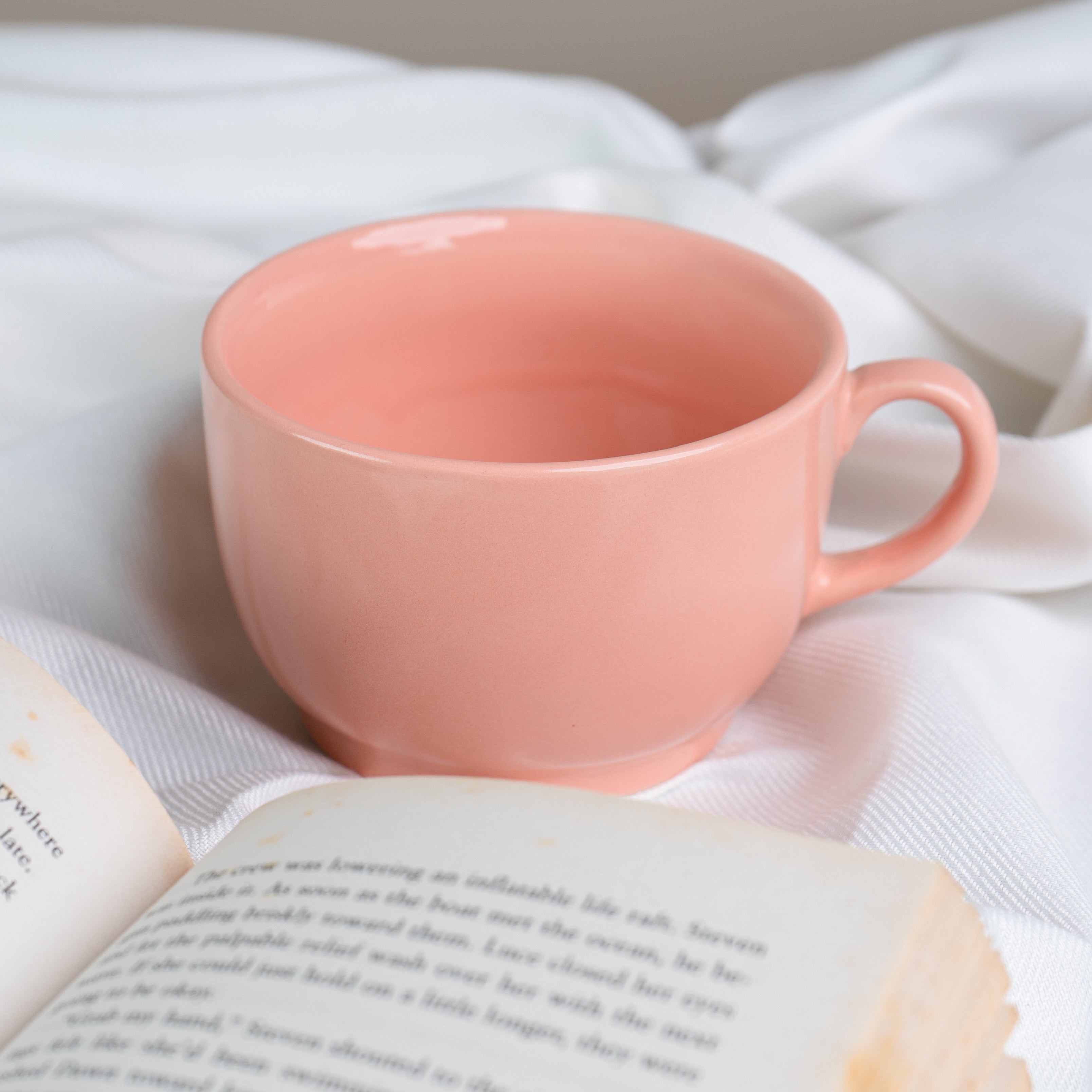 Pastel Peach Teacup