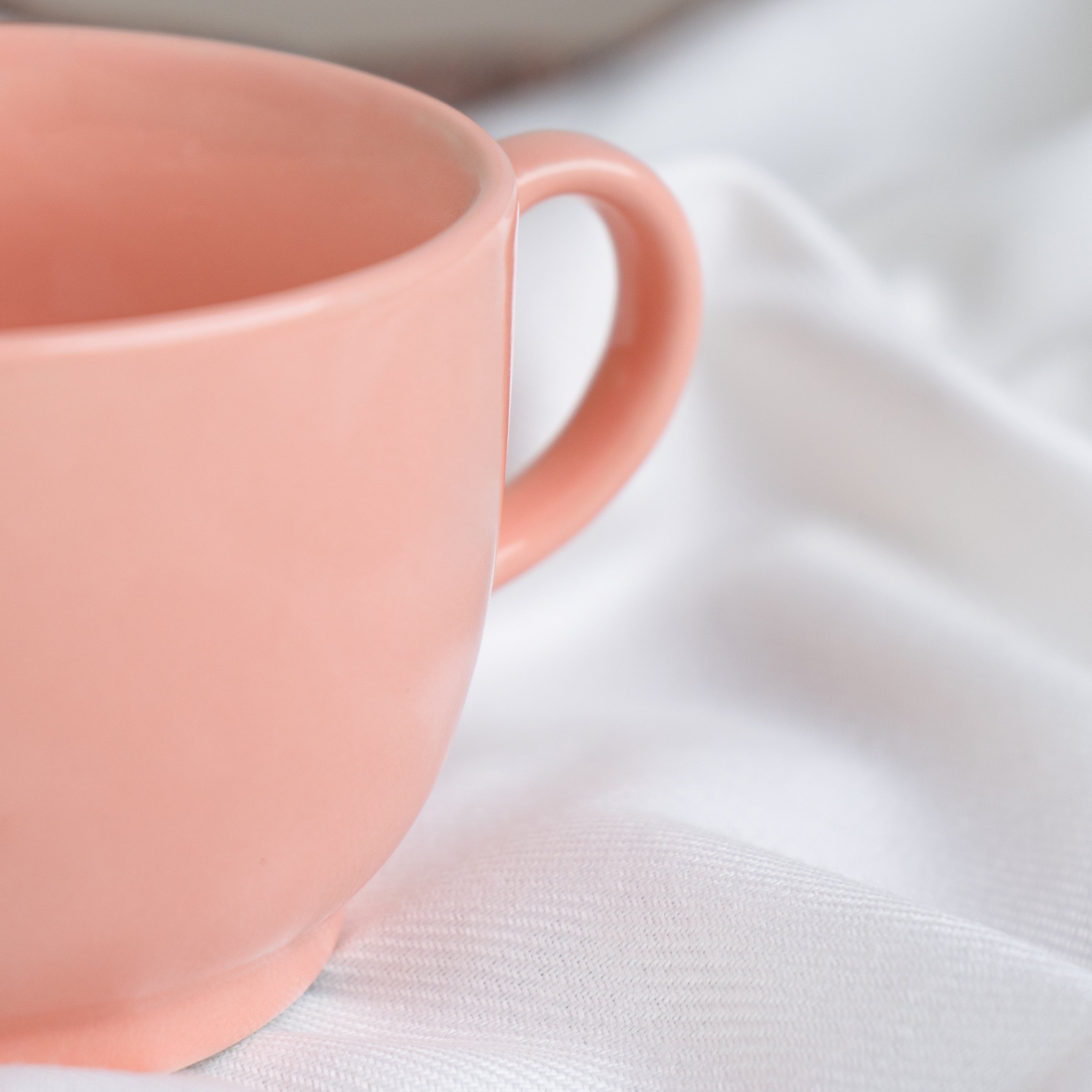 Pastel Peach Teacup